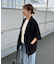 ≪シワになりにくい≫テックリネン半袖シャツジャケット