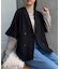 ≪シワになりにくい≫テックリネン半袖シャツジャケット