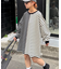 【SOUNDSGOOOOD】配色ステッチサイドスリットTee長袖