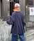 【SOUNDSGOOOOD】配色ステッチサイドスリットTee長袖