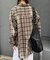 【UNISEX】モール混長袖チェックシャツ