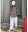 【UNISEX】モール混長袖チェックシャツ