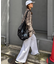 【UNISEX】モール混長袖チェックシャツ