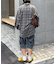 【UNISEX】モール混長袖チェックシャツ