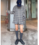 【UNISEX】モール混長袖チェックシャツ