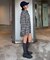 【UNISEX】モール混長袖チェックシャツ