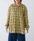 【UNISEX】モール混長袖チェックシャツ