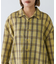 【UNISEX】モール混長袖チェックシャツ
