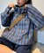 【UNISEX】チェックフルジップシャツジャケット