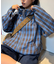 【UNISEX】チェックフルジップシャツジャケット