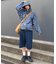 【UNISEX】チェックフルジップシャツジャケット