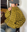 【UNISEX】チェックフルジップシャツジャケット