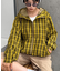 【UNISEX】チェックフルジップシャツジャケット