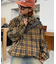 【UNISEX】チェックフルジップシャツジャケット