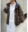 【UNISEX】チェックフルジップシャツジャケット