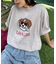 【ユニセックス】アニマル柄犬サマーニット半袖Tシャツ