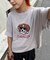 【ユニセックス】アニマル柄犬サマーニット半袖Tシャツ