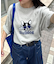 【ユニセックス】アニマル柄犬サマーニット半袖Tシャツ