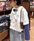 【UNISEX】レイヤードボーダーロゴロンTEE