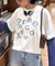 【UNISEX】レイヤードボーダーロゴロンTEE