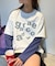 【UNISEX】レイヤードボーダーロゴロンTEE