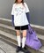 【UNISEX】レイヤードボーダーロゴロンTEE