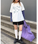 【UNISEX】レイヤードボーダーロゴロンTEE