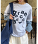 【UNISEX】レイヤードボーダーロゴロンTEE