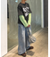 【UNISEX】レイヤードボーダーロゴロンTEE