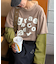 【UNISEX】レイヤードボーダーロゴロンTEE