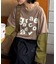 【UNISEX】レイヤードボーダーロゴロンTEE