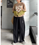 【UNISEX】レイヤードボーダーロゴロンTEE