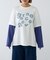 【UNISEX】レイヤードボーダーロゴロンTEE