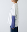 【UNISEX】レイヤードボーダーロゴロンTEE