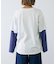 【UNISEX】レイヤードボーダーロゴロンTEE