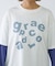 【UNISEX】レイヤードボーダーロゴロンTEE