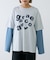 【UNISEX】レイヤードボーダーロゴロンTEE
