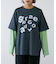 【UNISEX】レイヤードボーダーロゴロンTEE
