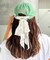 H.Sレースリボン刺繍ロゴカラーCAP