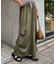 光沢ナイロンリメイク風ミリタリースカート