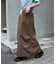 光沢ナイロンリメイク風ミリタリースカート