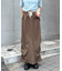 光沢ナイロンリメイク風ミリタリースカート