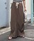 光沢ナイロンリメイク風ミリタリースカート