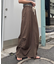 光沢ナイロンリメイク風ミリタリースカート