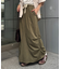 光沢ナイロンリメイク風ミリタリースカート