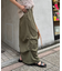 光沢ナイロンリメイク風ミリタリースカート