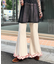 H.Sコーデュロイ裾フリルフレアパンツ
