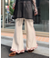 H.Sコーデュロイ裾フリルフレアパンツ