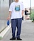 コットンツイルベルティッドイージーパンツ