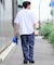 コットンツイルベルティッドイージーパンツ